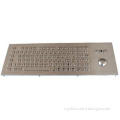 420mm industrial kiosk metal keyboard with stainless steel